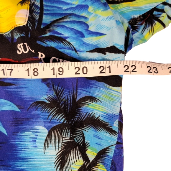 St. Kitts Sugar City Authentic Huwian Style Vacation Beach Casual Shirt Men's XL - Picture 9 of 10